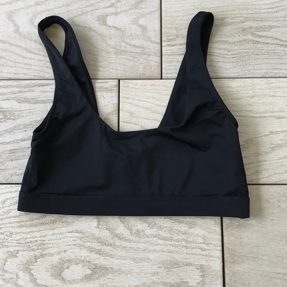Black Swim Top - Picture 2 of 4